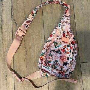 Vera Bradley Pink Floral Crossbody Sling